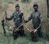 Tim and Gus with elk